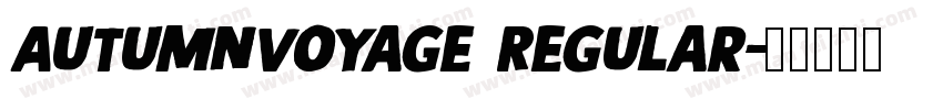 AutumnVoyage Regular字体转换